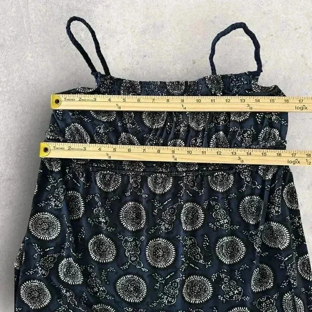 Max Studio dress Size Medium blue bandana print short sleeveless - Picture 7 of 11
